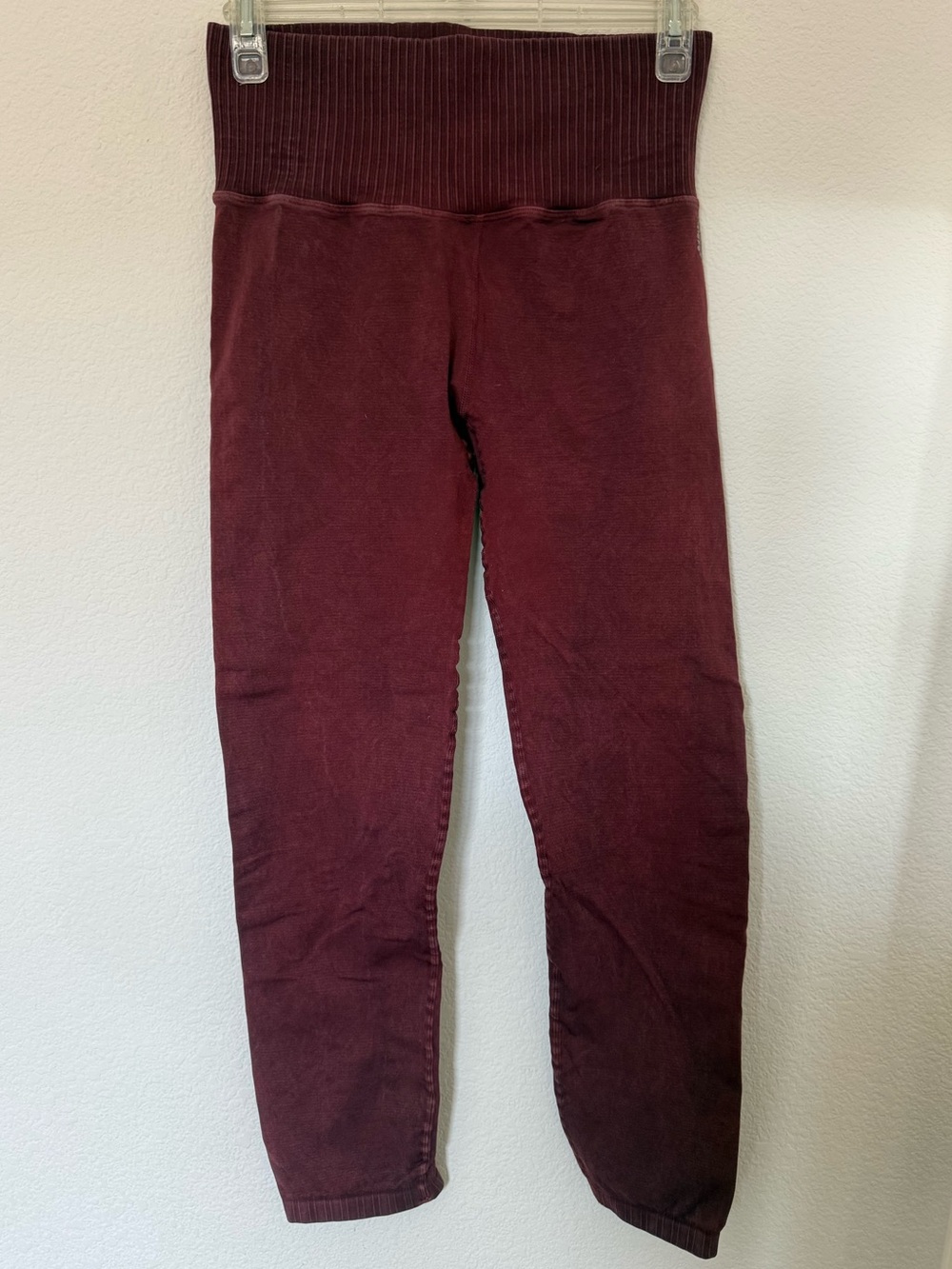 FP Movement by Free People Good Karma High-Waist Leggings in Sour Cherry